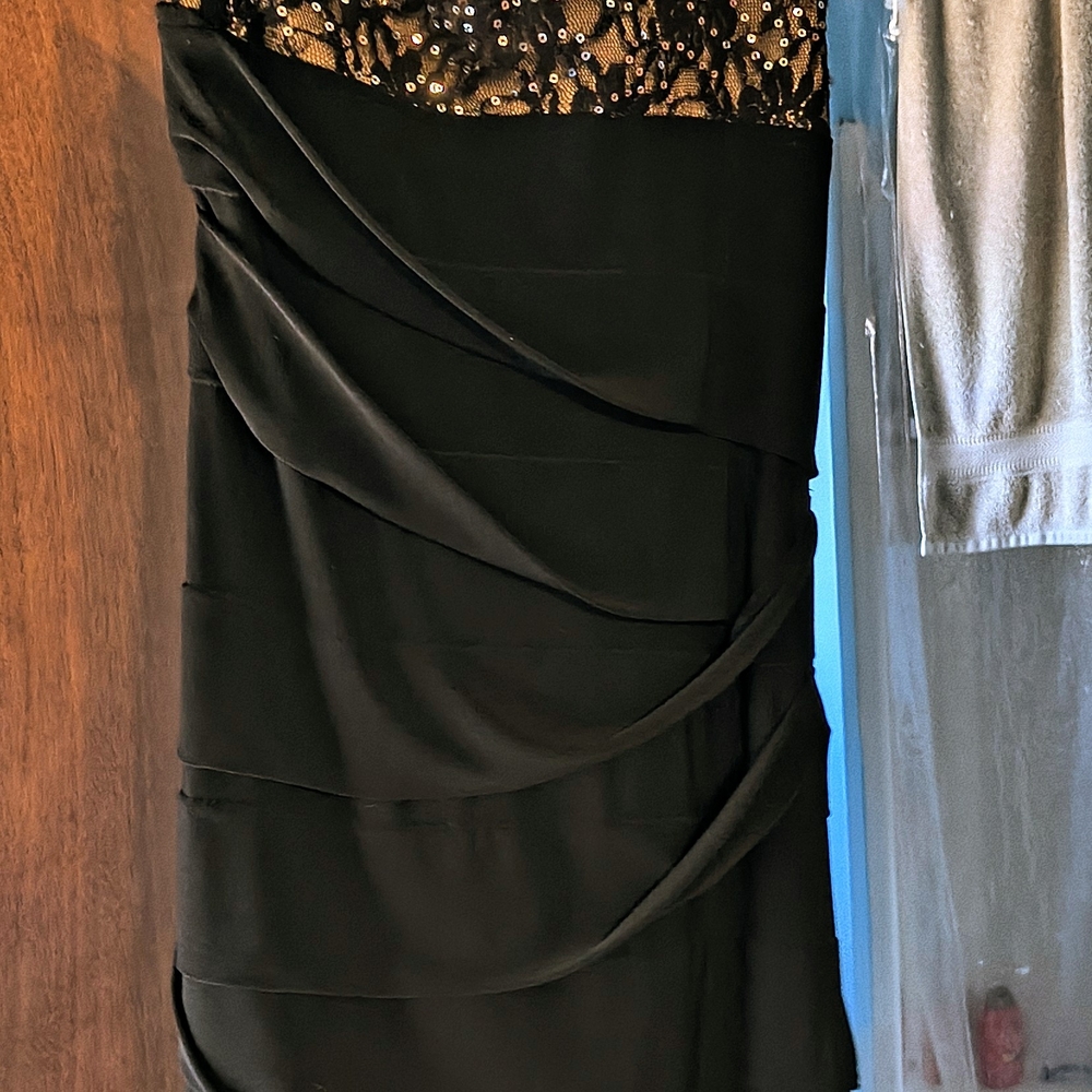 Elegant Black Sequin Dress